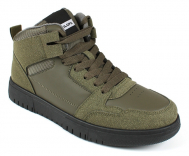 AL 17907 хаки 36-1,37-1,38-1,39-1,40-1,41-1 Antilopa Ботинки Актив.отдых Кроссовки Иск.мат, Текстиль В/О Муж