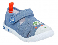 ABE_1028-2_blue 23-1,24-1,25-1,26-1,27-1 Kedberry П/ботинки Повсед Сандалеты Текстиль, Текстиль, Текстиль(80% хлопок, 20% ПЭ) Лето Муж