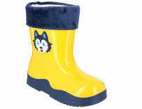 ERT_80238_yellow 25-1,26-1,27-1,28-1,29-1 Kedberry Сапоги Повсед Веллингтон ПВХ, Чулок Х/Б, Текстиль(80% хлопок, 20% ПЭ) В/О Муж