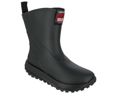 ERX_30311_черный ПВХ Текстиль(30% хлопок, 70% ПЭ) 37-42 111111 Резина Сапоги ПВХ KEDBERRY