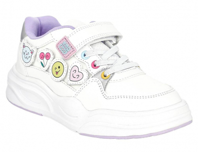 LGT_2510-04_белый ИскКожа/Текстиль Текстиль(80% хлопок, 20% ПЭ) 25-30 111111 ДС1_Лето Полуботинки Спортивные KEDBERRY