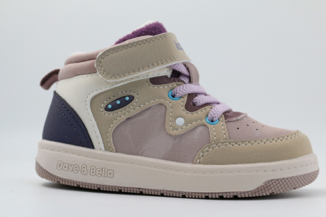 71582-1 бежевый-сиреневый 23-1,24-1,25-1,26-1,27-1 Kapika Ботинки Актив.отдых Кроссовки Иск.мат, Текстиль, Резина В/О жен