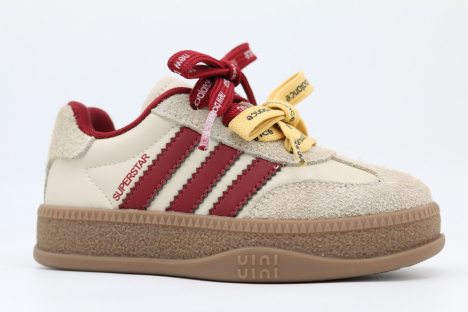 721211-1 Бежевый-Красный 28-1,29-1,30-1,31-1,32-1 Kapika П/ботинки Актив.отдых Кроссовки Иск.мат, Текстиль, Резина В/О жен