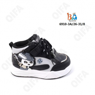 RC51_6910_M-3A Чёр 26-1,27-1,28-2,29-2,30-1,31-1 Boys and Girls Ботинки Актив.отдых Кроссовки Иск.мат, Текстиль, ЭВА (EVA-Этиленвинилацетат) В/О Муж