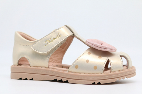 31864к-2 золотой 23-1,24-1,25-1,26-1,27-1 Kapika П/ботинки Повсед Сандалеты Нат.кожа, Иск.кожа, ТЭП (термоэластопласт) Лето жен