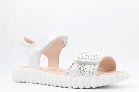 33839-1 Бел 30-1,31-1,32-1,33-1,34-1,35-1,36-1,37-1 Kapika Туфли Повсед Сандалии Нат.кожа, Кожподклад, ЭВА/резина Лето жен