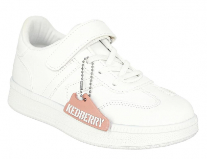 BMF_2311-21_white 31-1,32-1,33-1,34-1,35-1 BMF_2311-21_белый ИскКожа Текстиль(50% хлопок, 50% ПЭ) 31-35 11111 ДС1_Лето Полуботинки Спортивные KEDBERRY