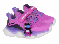 92-077B2 Фуксия / сиреневый 28-2,29-2,30-2,31-2,32-2,33-2 28-33 Кроссовки Текстиль/отделка искусственная кожа Хлопок 30%, полиэстер 70% Девочки Кроссо