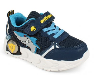 AL 17461 Синий Текстиль Хлопок Полуботинки типа кроссовые 2026 г.Весна Кроссовки синий Мальчики