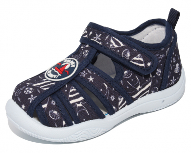 A18228 Т.син 25-2,26-2,27-2,28-2,29-2,30-2 Капитошка П/ботинки Повсед Сандалеты Текстиль, Текстиль, ПВХ Лето Муж