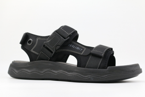 34592п-1 Чёр 38-1,39-1,40-1,41-1,42-1 Kapika Туфли Актив.отдых Сандалии Иск.мат, Текстиль, ЭВА Лето Муж