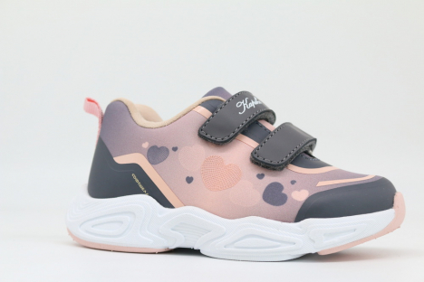 71561с-2 серый/розовый 23-1,24-1,25-1,26-1,27-1 Kapika П/ботинки Актив.отдых Кроссовки Softshell, Текстиль, ЭВА/ТЭП В/О жен