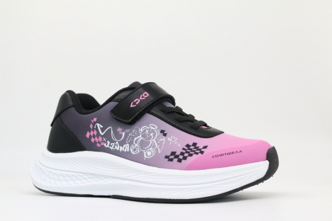 731240с-1 черный-розовый 31-1,32-1,33-1,34-1,35-1 Kapika П/ботинки Актив.отдых Кроссовки Softshell, Текстиль, ЭВА/ТЭП В/О жен