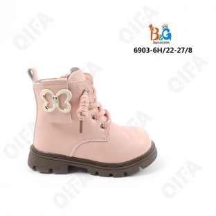 RC51_6903-6H Роз 22-1,23-1,24-2,25-2,26-1,27-1 Boys and Girls Ботинки Повсед Дерби Иск.мат, Байка/Флис, ТПР (TPR-Термопластичная резина) В/О жен