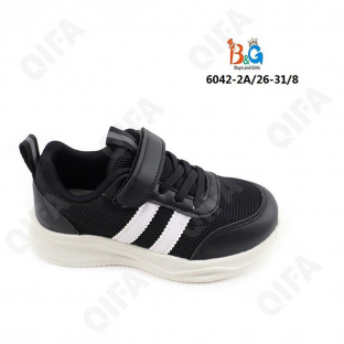 RC51_6042-2A Чёр/бел 26-1,27-1,28-2,29-2,30-1,31-1 Boys and Girls П/ботинки Актив.отдых Кроссовки Иск.мат, Текстиль, ЭВА (EVA-Этиленвинилацетат) В/О М