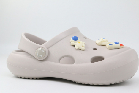 82266-5 светло-серый 26-2,27-2,29-2,30-2,32-2 Kapika Туфли Пляж Кроксы ЭВА, Без подклада, ЭВА Лето жен