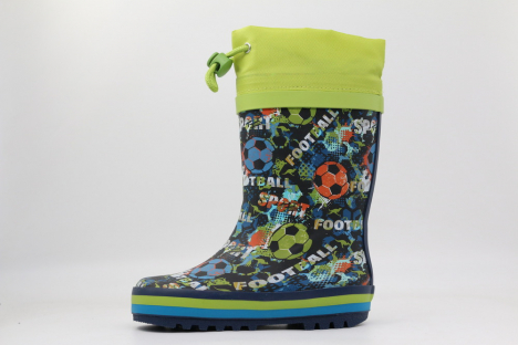 1939-2 синий-зеленый 23-1,24-1,25-1,26-1,27-1,28-1,29-1,30-1 Kapika Сапоги Повсед Веллингтон ПВХ, Текстиль, Резина В/О Муж