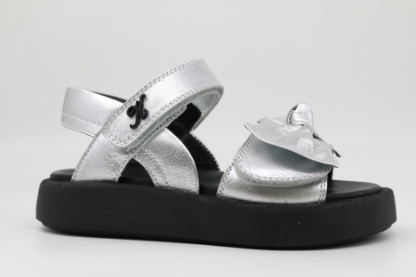 33944т-1 Сереб 31-1,32-1,33-1,34-1,35-1 Kapika Туфли Повсед Сандалии Нат.кожа, Кожподклад, ТЭП (термоэластопласт) Лето жен