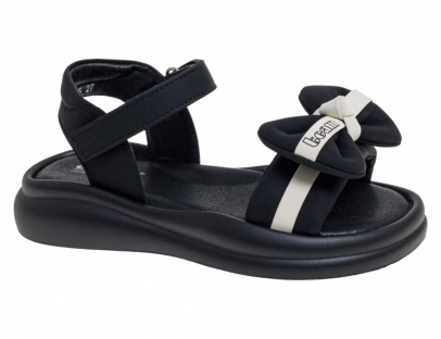 R578911085BK Чёр 27-1,28-2,29-2,30-2,31-2,32-1 Сказка Туфли Повсед Сандалии Иск.мат, Иск.кожа Лето жен