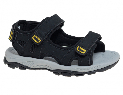 R027811637BK Чёр 33-2,34-2,35-2,36-2,37-2 Сказка Туфли Актив.отдых Сандалии Иск.мат, Текстиль Лето Муж