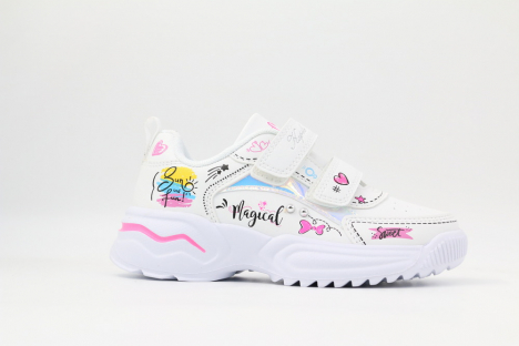 721220-1 Бел 28-1,29-1,30-1,31-1,32-1 Kapika П/ботинки Актив.отдых Кроссовки Иск.мат, Текстиль, ЭВА В/О жен