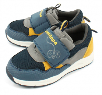 AL 13901 Син 24-1,25-1,26-1,27-1,28-1,29-1 Antilopa П/ботинки Актив.отдых Кроссовки Иск.мат, Текстиль, полим.мат В/О Муж