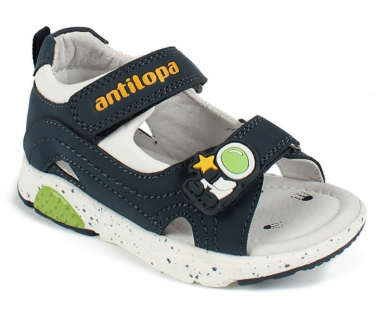 AL 13928-2 Син 22-1,23-1,24-1,25-1,26-1,27-1 Antilopa Туфли Повсед Сандалеты Иск.мат, Кожподклад Лето Муж