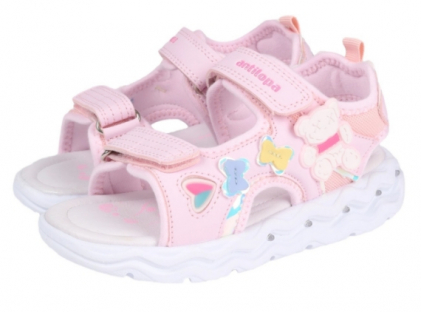 AL 17258 Роз 24-1,25-1,26-1,27-1,28-1,29-1 Antilopa Туфли Актив.отдых Сандалии Иск.мат, Текстиль Лето жен