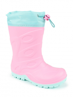 AL 17762 Роз 30-1,31-1,32-1,33-1,34-1,35-1 Antilopa Сапоги Повсед Веллингтон ПВХ, Текстиль В/О жен