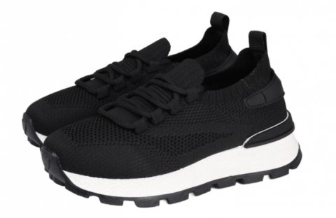 AL 17884 Чёр 35-1,36-2,37-2,38-2,39-2,40-1 Antilopa П/ботинки Актив.отдых Кроссовки Текстиль, Текстиль Лето жен