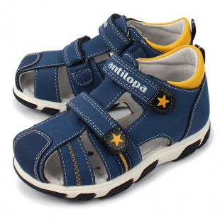 AL 9781 Син 22-1,23-1,24-1,25-1,26-1,27-1 Antilopa П/ботинки Повсед Сандалеты Иск.мат, Кожподклад Лето Муж