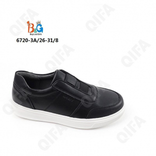 RC51_6720-3A Чёр 26-1,27-1,28-2,29-2,30-1,31-1 Boys and Girls П/ботинки Школа Слипоны Иск.мат, Иск.кожа, ЭВА (EVA-Этиленвинилацетат) В/О Муж