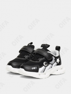 RC51_2601886_24 Чёр МОНО 24-10 Boys and Girls П/ботинки Актив.отдых Кроссовки Иск.мат, Текстиль, ЭВА (EVA-Этиленвинилацетат) В/О Муж