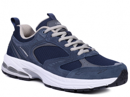 C3861-2 Син 41-1,42-2,43-2,44-2,45-1 Strobbs П/ботинки Актив.отдых Кроссовки Нат.кожа, Текстиль, ЭВА,ТПР,ТПУ вставка В/О Муж