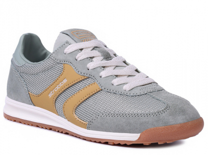 F7734-14 хаки 36-1,37-1,38-2,39-2,40-2 Strobbs П/ботинки Актив.отдых Кроссовки Нат.кожа, Текстиль, Резина В/О жен