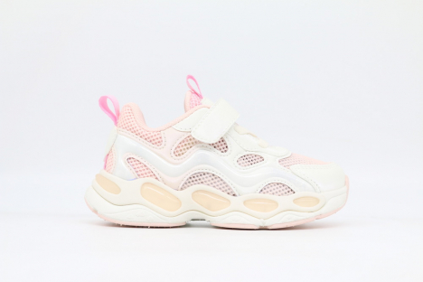 721216н-1 белый-розовый 26-1,27-1,28-1,29-1,30-1 Kapika П/ботинки Актив.отдых Кроссовки Иск.мат, Текстиль, ЭВА/ТПУ В/О жен