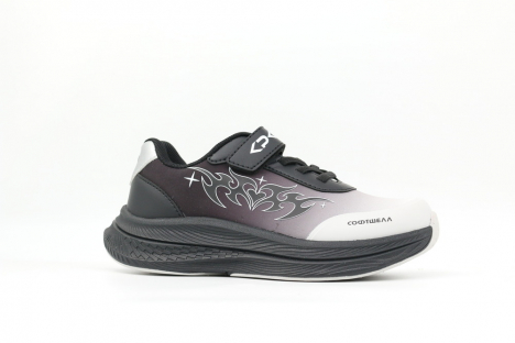 731273с-2 черный-серый 33-1,34-1,35-1,36-1,37-1 Kapika П/ботинки Актив.отдых Кроссовки Softshell, Текстиль, ЭВА/ТЭП В/О жен