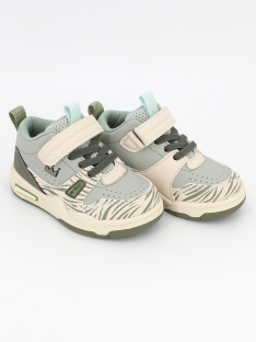 QXL-26-034 Бежевый/Зелёный 22-2,23-2,24-2,25-2,26-2 Top Tally П/ботинки Актив.отдых Кроссовки Иск.мат, Текстиль, Резина В/О жен