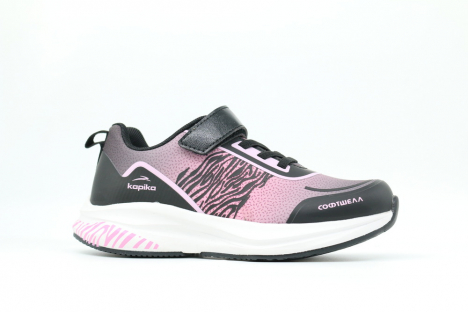 721229с-1 черный-сиреневый 28-1,29-1,30-1,31-1,32-1 Kapika П/ботинки Актив.отдых Кроссовки Softshell, Текстиль, ЭВА/ТЭП В/О жен