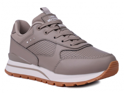 F7570-25 Беж 36-1,37-1,38-2,39-2,40-2 Strobbs П/ботинки Актив.отдых Кроссовки Нат.кожа, Текстиль, ЭВА,ТПР,ТПУ вставка В/О жен