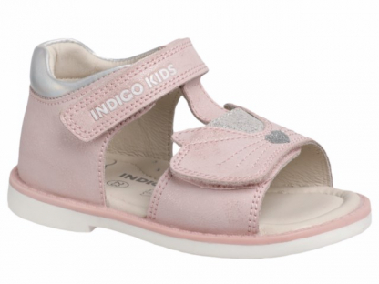 11-010C Роз 21-2,22-2,23-2,24-2,25-2 Indigo kids Туфли Орто/проф Сандалеты Нат.кожа, Кожподклад, ТЭП Лето жен