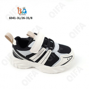 RC51_6041-3L Чёр/бел 26-1,27-1,28-2,29-2,30-1,31-1 Boys and Girls П/ботинки Актив.отдых Кроссовки Иск.мат, Текстиль, ЭВА (EVA-Этиленвинилацетат) В/О М