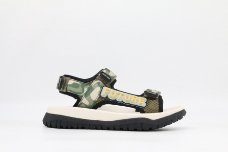 32998-1 черный-хаки 28-1,29-1,30-1,31-1,32-1 Kapika Туфли Актив.отдых Сандалии Текстиль, Текстиль, ЭВА/ТЭП Лето Муж