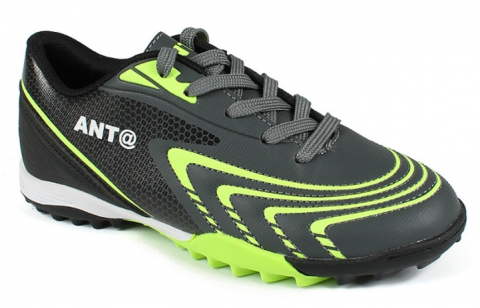 AL 17590 Чёр 32-1,33-1,34-1,35-1,36-1,37-1 Antilopa П/ботинки Спортивные Бутсы/Шиповки Иск.мат, Текстиль В/О Муж