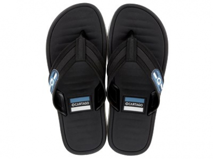12214-BC406 Чёр 39/40-1,41-2,42-3,43-3,44-2,45/46-1 Cartago Туфли Пляж Вьетнамки ПВХ, Без подклада, ПВХ Лето Муж