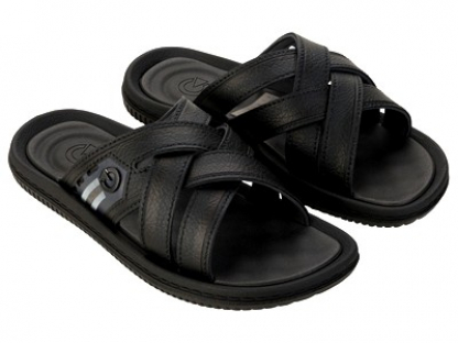 12317-BF017 Чёр 39/40-1,41-2,42-2,43-3,44-2,45/46-1,47-1 Cartago Туфли Пляж Вьетнамки ПВХ, Без подклада, ПВХ Лето Муж