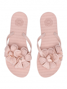 24230-163-1 Пудровый 36-1,37-1,38-2,39-3,40-3,41-2 Ridlstep Туфли Пляж Вьетнамки ПВХ, Без подклада, ПВХ Лето жен