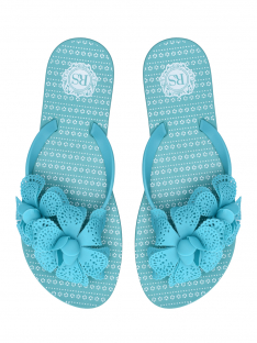 24230-163-3 Бирюза 36-1,37-1,38-2,39-3,40-3,41-2 Ridlstep Туфли Пляж Вьетнамки ПВХ, Без подклада, ПВХ Лето жен