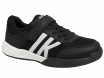 92-3202D Чёр 32-2,33-2,34-2,35-2,36-2 Indigo kids П/ботинки Актив.отдых Кроссовки Иск.мат, Текстиль, ЭВА / ТЭП В/О Муж