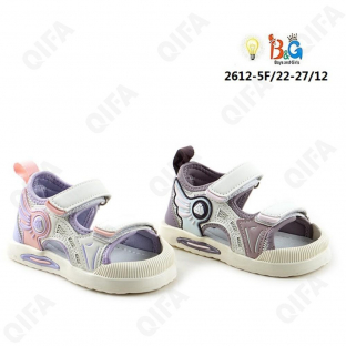 RC51_W2612-5F Микс 22-2,23-2,24-2,25-2,26-2,27-2 Boys and Girls Туфли Актив.отдых Сандалеты Иск.мат, Текстиль, ЭВА (EVA-Этиленвинилацетат) Лето жен